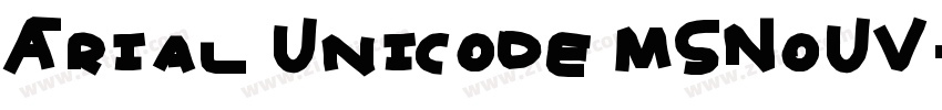 Arial Unicode MSNoUV字体转换